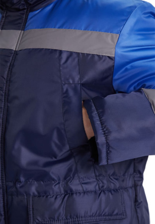 Костюм зимний "Скандин-СОП" куртка/полукомб. цвет: т.синий/василек