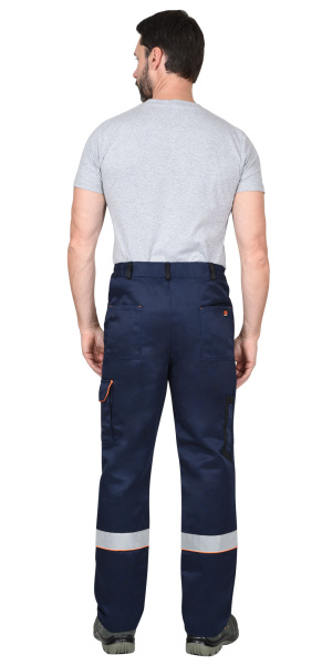 Костюм "ПРАКТИК", куртка, брюки синий с черным СОП