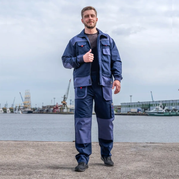 Брюки PROTONE LIGHT, синий/т.синий/оранжевый