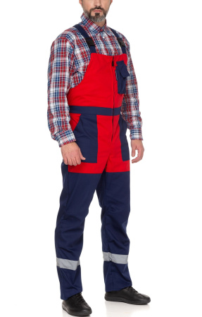 Костюм "Континент",куртка, п/к, т.синий с красным, с СВП (СОП)
