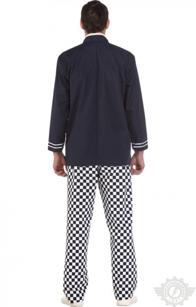 Куртка поварская (китель) "Люкс-Лайт" темно-синяя