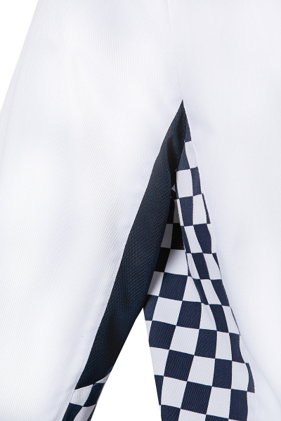 Китель поварской РИСТРЕТТО ШЕФ мужской т.синий/клетка крупная