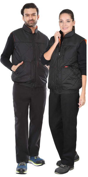 Жилет ЕВРОПА утепленный чёрный