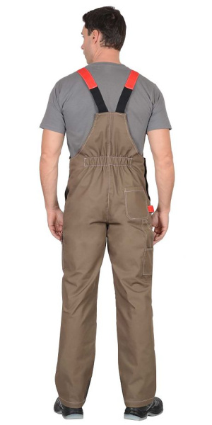 Костюм "Фаворит-Мега" куртка (чз), п/к,  св.корич. с корич. и красн., СОП тк.Rodos