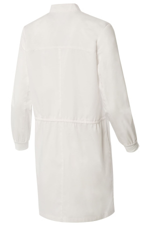 Халат ГВЕНН женский белый, длинный рукав, кнопки