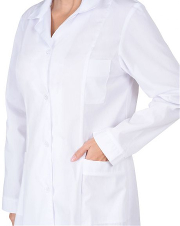 Халат женский с рельефами белый