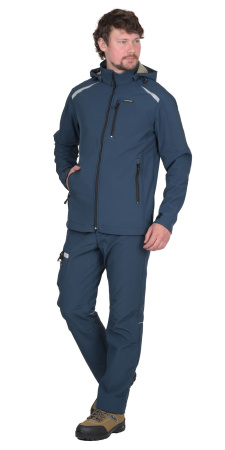 Куртка СПЕЙС софтшелл синяя (ЧЗ)