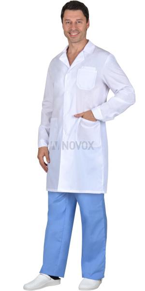 Халат "ГЛАВВРАЧ" мужской белый