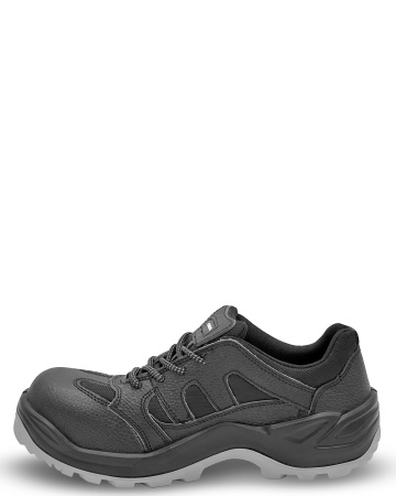 Полуботинки (кроссовки) "ТЕХНИК" нат.кожа/текстиль, цвет: черный