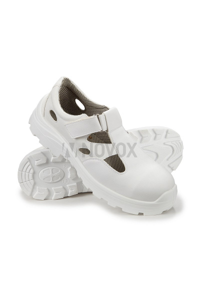 Полуботинки с перфорацией, МП, ПУ, цвет белый