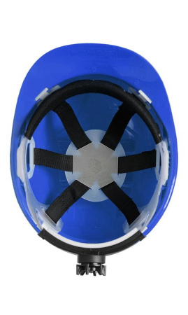 Каска строительная с храповым механизмом синяя