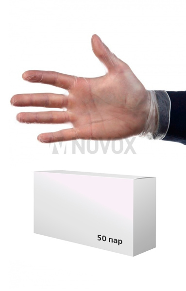 Перчатки виниловые в ассортименте