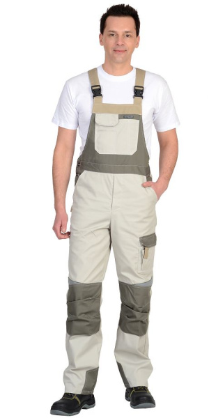 Костюм "Каспий" куртка (чз), п/к, молочный с оливой и песочным и СОП