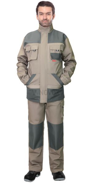 Куртка "ОБЕРОН" песочный с серо-зеленым