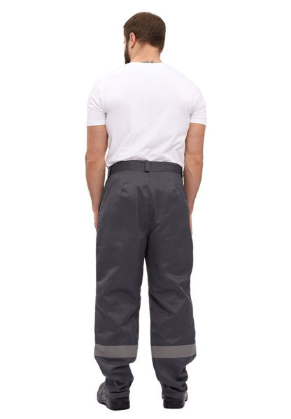 Костюм "УДАРНИК", куртка, брюки, Т.СЕРЫЙ/КРАСНЫЙ