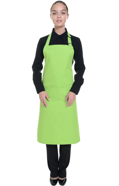 Фартук FLORA (ФЛОРА) с нагрудником spring green (весенний зеленый)