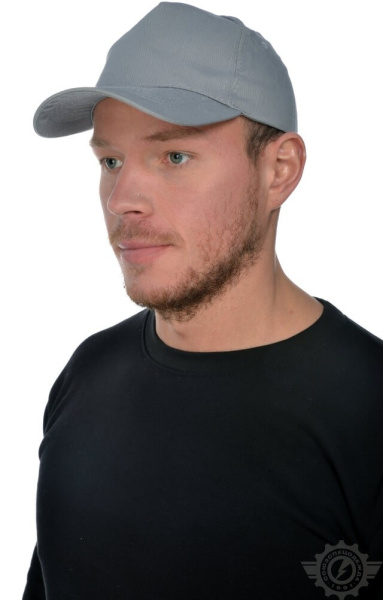 Бейсболка серая