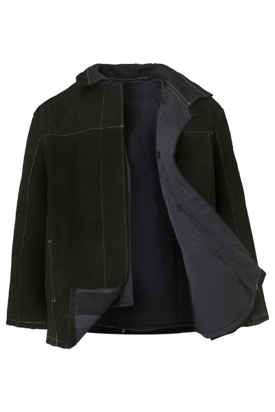 Костюм сварщика цельноспилковый КС30ОТ со съёмным утеплителем Минпромторг черный