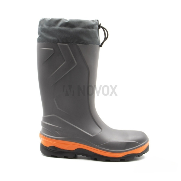 Сапоги "Патриот" с подошвой ПУ/нитрил, КП и КС тёмно-серый/светло-серый