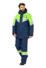 Костюм рабочий мужской зимний "Илион" цвет синий/неон