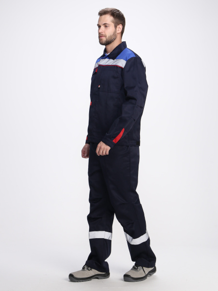 Костюм "Флофт-2" СОП (тк.Смесовая,210) п/к, т.синий/васильковый/красный