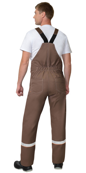 Костюм РОДОС куртка, полукомбинезон св.коричневый с т.коричневым