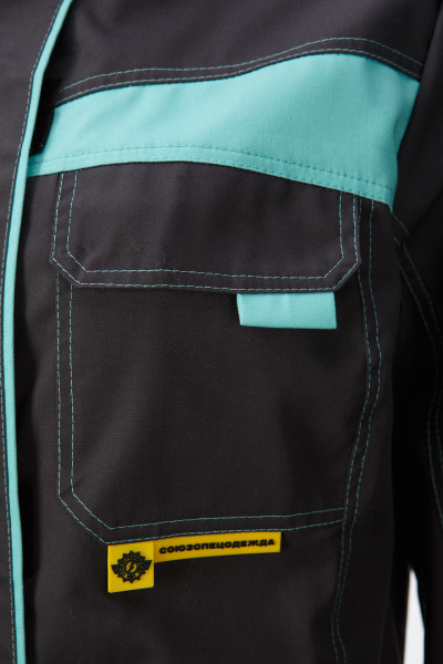 Костюм STAR (Стар) женский, куртка, брюки, графитовый мятный