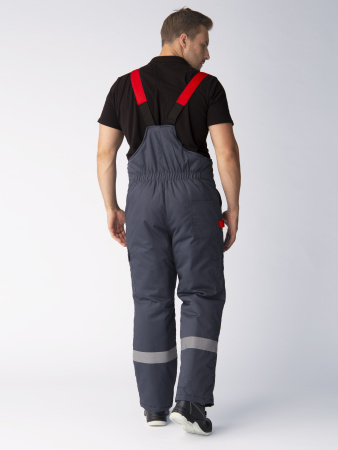 Костюм зимний "Вектрон-2" СОП (тк.Смесовая,240) п/к, черный/красный/серый