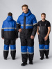 Костюм зимний "Мегрес-2" СОП (тк.OxLine,90) п/к, васильковый/черный