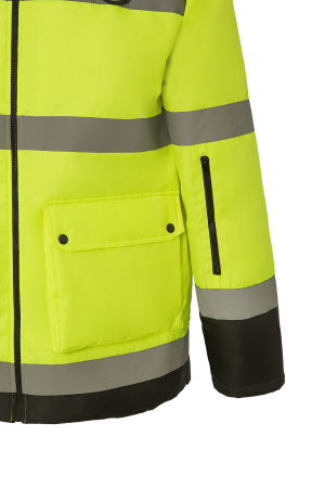 Куртка СПЕКТР утепленная лимон/черная