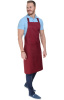 Фартук «BARISTA» с нагрудником, цвет burgundy (бордо)