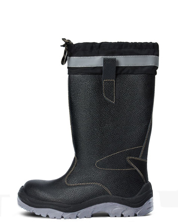 Сапоги кожаные ДОКА ПУ/ТПУ, манжета, металлический подносок