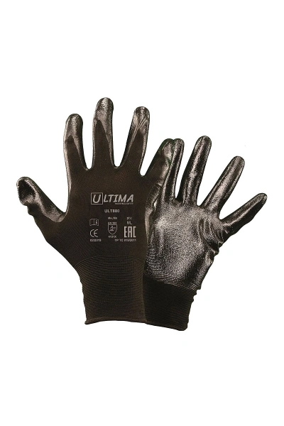 Перчатки рабочие нейлоновые с нитриловым покрытием Ultima ULT880