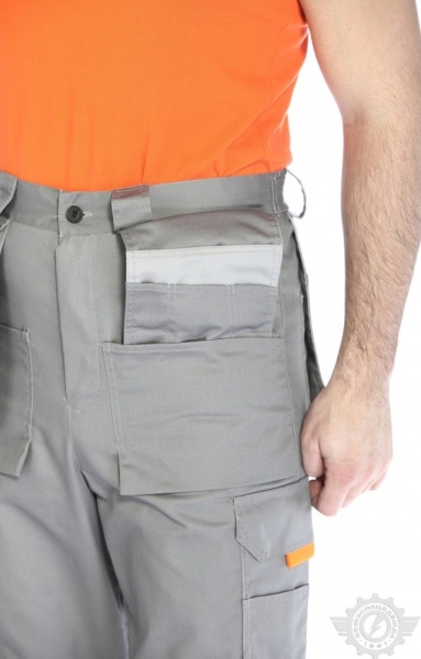 Брюки "Профессионал" темно-серые со светло-серым