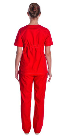 Блуза "Милана" медицинская женская, красный