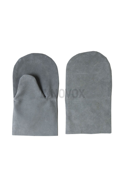 Рукавицы рабочие спилковые цвет серый/черный