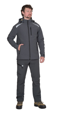 Куртка СПЕЙС софтшелл т.серая (ЧЗ)