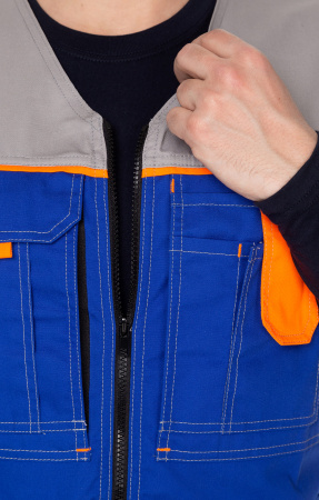 Жилет "Профессионал" василек светло-серый