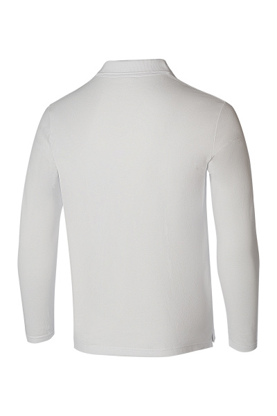 Тенниска-поло с длинным рукавом белая