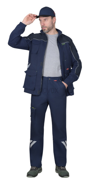 Костюм "ФОТОН" куртка (чз), брюки, т.синий
