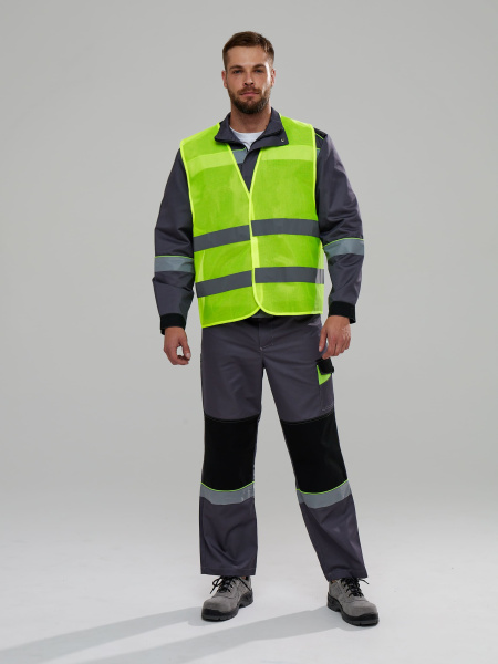 Жилет сигнальный ProfLine Base (тк.Полиэфир,60), желтый (СОП-2)