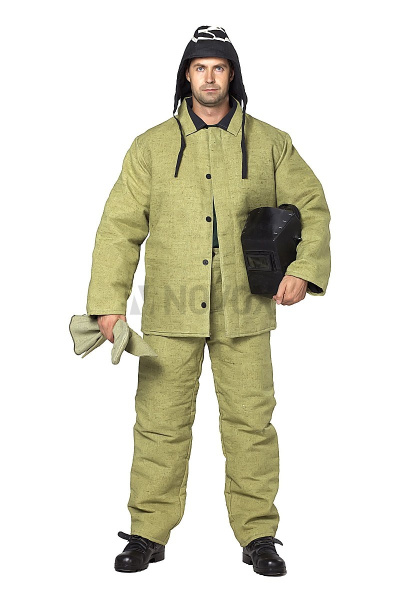 Костюм сварщика мужской зимний цвет олива