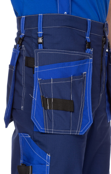 Костюм "Прогресс" , куртка, брюки, темно-синий с васильком