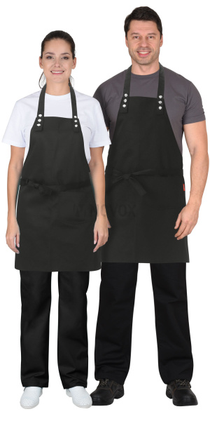 Фартук БАРИСТА т.серый