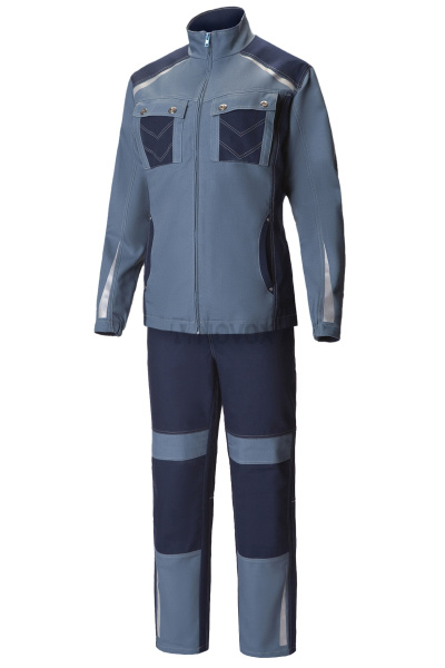 Костюм TRIUMPH (Триумф) женский, куртка, брюки, синий нэви/серо-синий