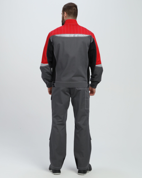 Костюм Формула-1 CH МВО (тк.Смесовая,240) брюки, серый/черный/красный