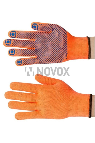 Перчатки ТЕЙКЕР (TAKER) РУБИФРОСТ ПЛЮС утепленные, ПВХ точка