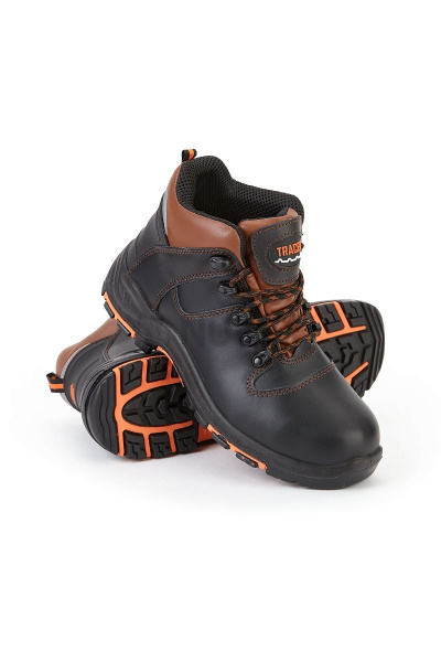 Ботинки летние "Трейсер-Босс",  КП, ПУ, черный/коричневый