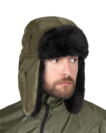 Шапка-ушанка "ЕВРО" хаки