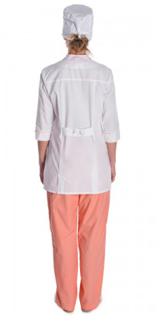 Костюм "Соната" женский, белый + персик